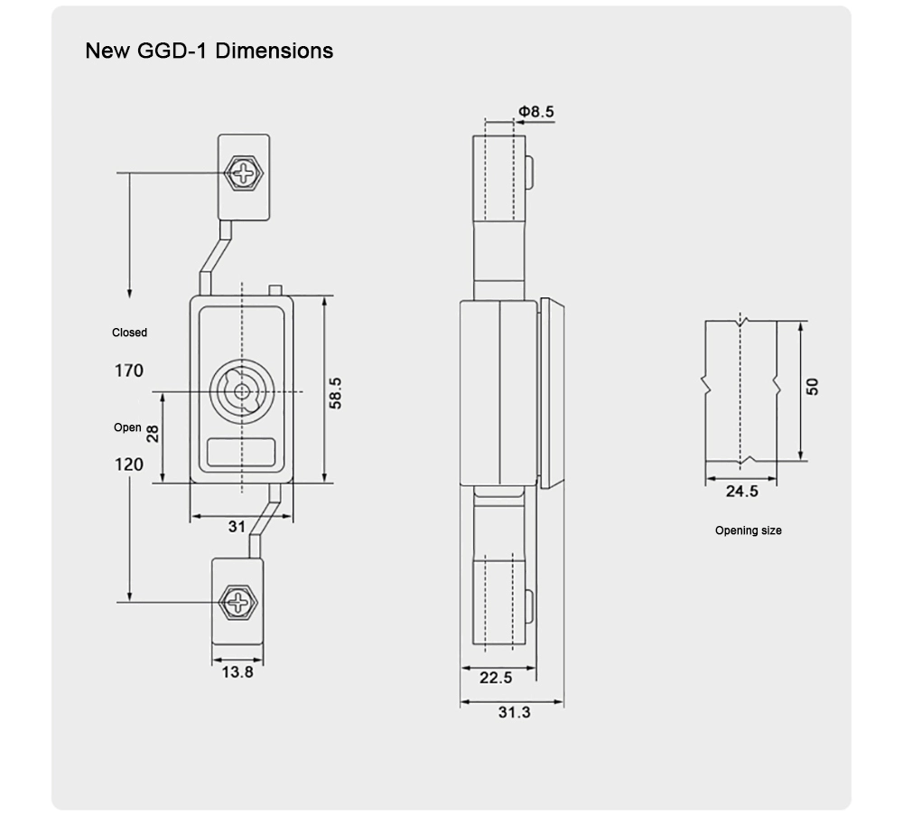 Control Cabinet Door Lock